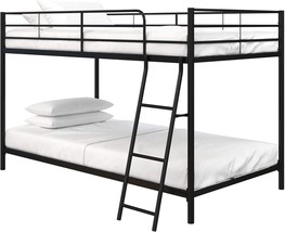 Dhp Junior Twin, Low Bed For Children, Black Bunk. - £224.08 GBP
