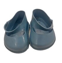 ORIGINAL BLUE VINYL STRAP DOLL SHOES by CINDERELLA 1950s - $14.24