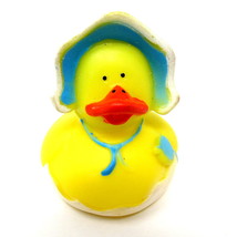 Baby Boy Rubber Duck 2&quot; Blue Bonnet Announce Pregnancy Shower Favor Squi... - £6.69 GBP