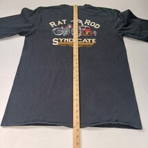 Port & Company ROD SYNDICATE Men's Black Cotton Long Sleeve Graphic T-Shirt  XLT image 8