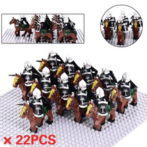 22pcs Gondor Cavalry Army Sword Soldiers LOTR Custom Minifigure Toys - £26.35 GBP