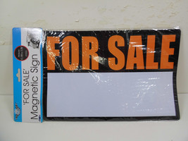 For Sale Signs Magnetic Vinyl Sign Orange 11-3/4" x 7-3/4" Weatherproof Car 1Pc - £5.76 GBP