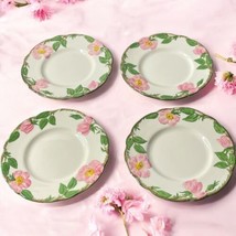 Vtg MCM Franciscan USA Desert Rose Dinner Plates 9.5 Inch Set of 4 Cotta... - $42.89