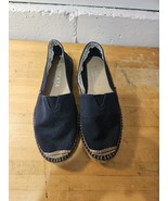 Navy Blue Viscata Spain Women&#39;s Barceloneta Canvas Espadrilles Size 42 U... - $21.52