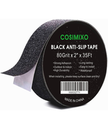 2&quot; X 35Ft Black Heavy Duty anti Slip Tape for Stairs Outdoor/Indoor Wate... - £15.91 GBP
