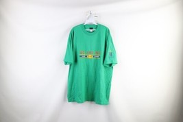 Vintage Mens 2XL XXL Spell Out 2004 Notre Dame University Football T-Shirt Green - £27.80 GBP
