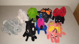 Glove Hand Puppet Butterfly, Gray Bunny, Ladybug, Fish, Orca,Turtle, Monarch x 8 - £39.38 GBP