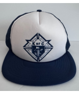 Vintage NOS Knights of Columbus Trucker Hat SnapBack Foam Blue Mesh - $24.74