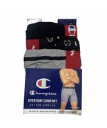 Champion Mens 3Pack Boxer Briefs Underwear Cotton Stretch Comfort Medium... - £14.01 GBP