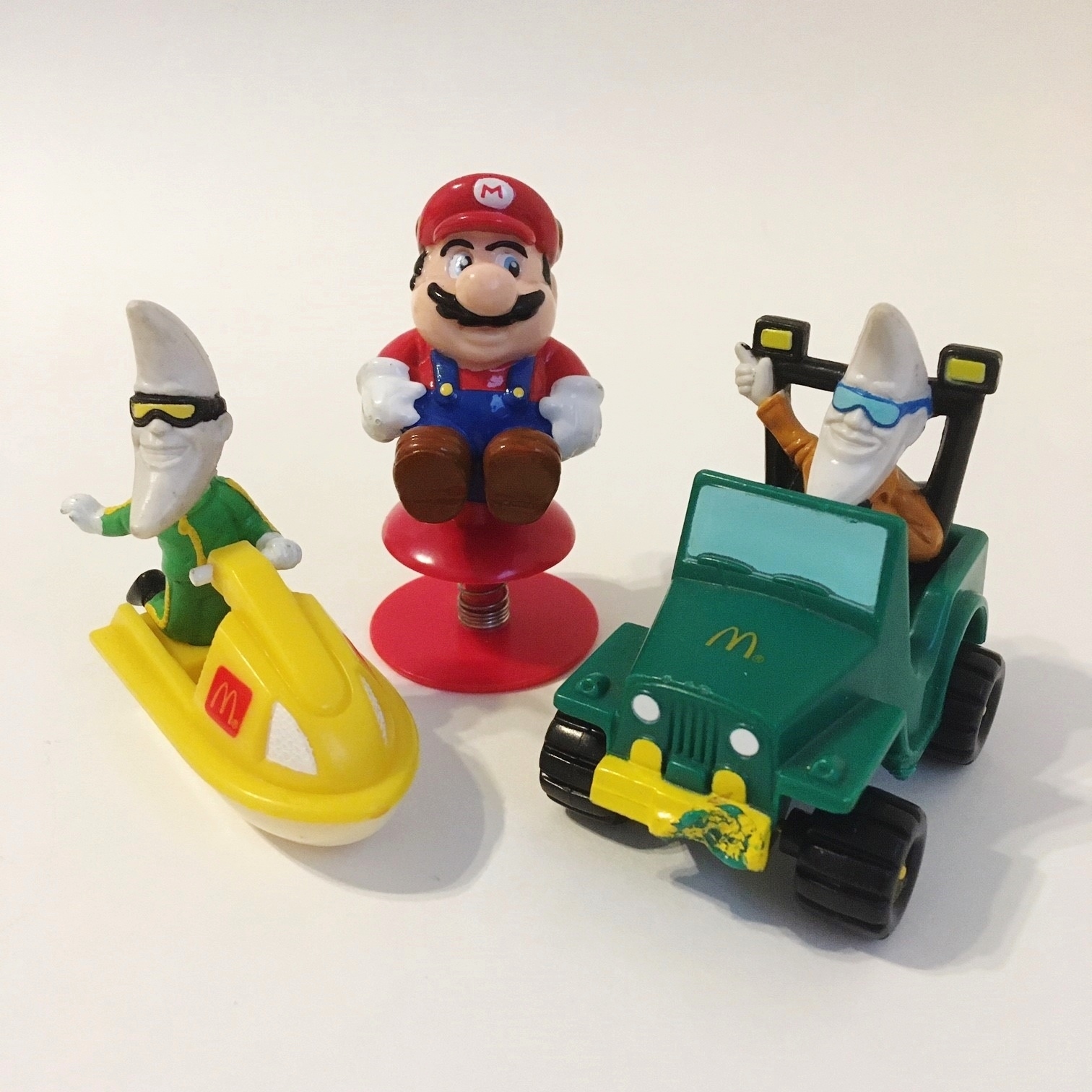 Primary image for McDonald's Toys Moon Man Boat Jeep Super Mario Bros Pop Up Lot 3 Collectible