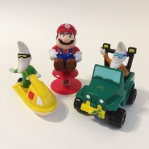 McDonald&#39;s Toys Moon Man Boat Jeep Super Mario Bros Pop Up Lot 3 Collect... - £19.98 GBP