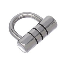 Grooved Padlog 4.0mm (6g) hasp thickness 316L Stainless Steel body jewel... - $31.98+