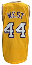 Jerry West Firmado Personalizado Amarillo Camiseta de Baloncesto Mr Embrague - £139.04 GBP