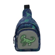 Portable Children&#39;s Shoulder Bag Boys Girls Lovely Dinosaur Chest Bag Travel Bac - £9.54 GBP