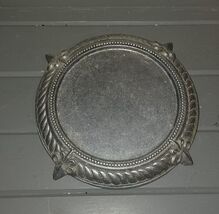 Carson Statesmetal Large Pillar Candle Plate 8.75 Inches Fleur de Lis - €10,39 EUR