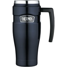 THERMOS Stainless King Vacuum-Insulated Travel Mug, 16 Ounce, Blue - £39.86 GBP