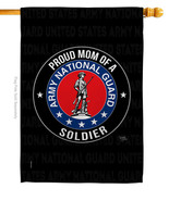 Army Proud Mom Soldier House Flag National Guard 28 X40 Double-Sided Banner - £33.01 GBP