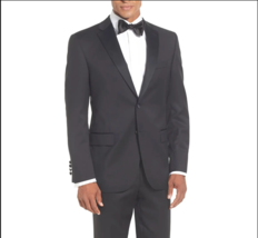 David Donahue Black Roarke Tux Ct Notch Lapel Tuxedo Jacket Size 46R $765 - £59.25 GBP