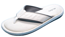 Aldo White Men&#39;s Casual Flip Flops Sandal Shoes Size US 13 EU 46 - £22.14 GBP