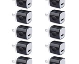 Wall Adapter 10 Pack, 1A 5V Single Port Charger Power Usb Plug Charging ... - £25.53 GBP