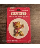 Hallmark Magnet Christmas Vintage Drummer Bear NOS Fridge - £6.16 GBP