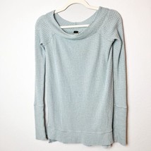 WE THE FREE Thermal Long Sleeve Dusty Blue Top Size XS - £15.56 GBP