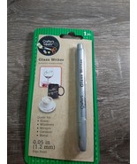 Glass Writer Metallic Removable Silver Fine Point Pen for Glass Windows ... - $8.86