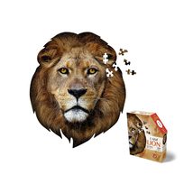 e11even, LLC Madd CAPP Puzzles - I AM Lion - 300 Pieces - Animal Shaped Jigsaw P - £17.09 GBP