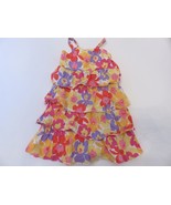 Hanna Andersson Ruffled Tier Floral Dress 130 EUC - $15.42