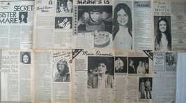 MARIE OSMOND ~ (10) B&amp;W Vintage ARTICLES from 1972-1973, 1977-1978 ~ Clippings - £8.04 GBP