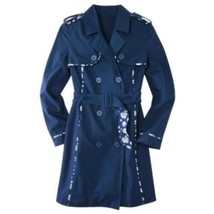 JASON WU for Target Navy Blue Trench Coat - £40.21 GBP