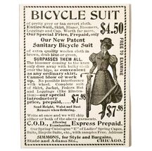 Simmons Bicycle Suit 1897 Advertisement Victorian Bike Fashion Clothing ... - $14.01 CAD