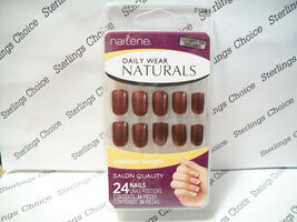 Nailene Daily Wear Naturals Nails #21083 Burgundy Wine Medium Length - $11.13
