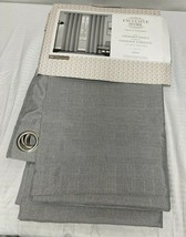 2 Exclusive Home Grommet Top Curtain Panel Pair LOHA Dove Gray 54&quot; by 96&quot; Each - £25.78 GBP