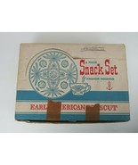 Vintage 8 Piece Snack Set Anchor Hocking Early American Prescut Star Of ... - $33.69 CAD