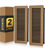 Floor Register 4X14, Adjustable Floor Vent Covers for Home Floor, Wall, ... - $17.76