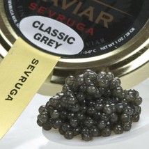 Sevruga Classic Grey Caviar - Malossol, Farm Raised - 7 oz tin - £681.91 GBP