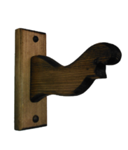 Rustic Wooden Western Holster Gun Belt Hanger - Hat Coat Rack Wall Hook - $205.06 MXN