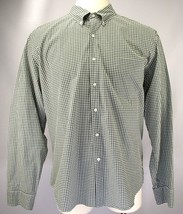 J.Crew Long Sleeve Button-down Dress Shirt Mens XXL Green Check Pattern Apparel - £15.66 GBP