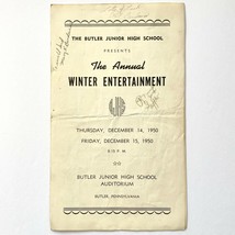 1950 Butler PA Junior High School Concert Program Orchestra Choir Signat... - £19.62 GBP