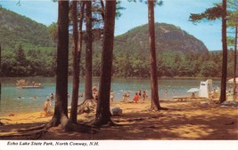 North Conway New Hampshire Echo Lake State Park~Cathedral Ledge Postcard 1960s - £6.58 GBP