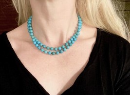 14k Natural Turquoise Balls Round beads Antique Vintage Victorian Style ... - $2,280.00