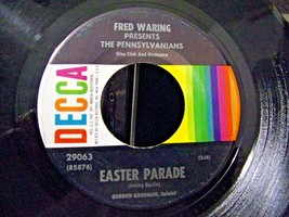 Fred Waring-Easter Parade / Say It With Music-45rpm-1954-VG+ - £2.37 GBP
