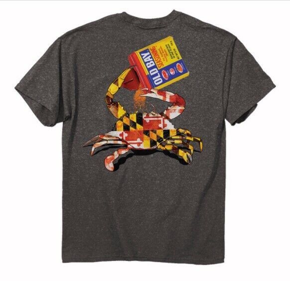 Old Bay Open Can Crab Short Sleeve T-Shirt  NEW Fast Free Ship