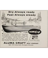 1956 Print Ad Aluma Craft Aluminum Boats Erich Swenson Design Minneapoli... - £7.78 GBP