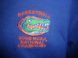 2006 NCAA National Champions Florida Gators University blue polo t shirt... - £22.60 GBP