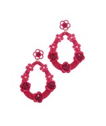 New Floral Post Drop Earrings - $10.80