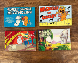LOT of 4 Vintage Comics Heathcliff Far Side The Neighborhood Paperback - £14.30 GBP
