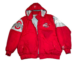 Vtg 90s Ohio State Buckeyes Men&#39;s XL Logo Athletic Puffer Jacket *NEEDS REPAIR* - £25.35 GBP