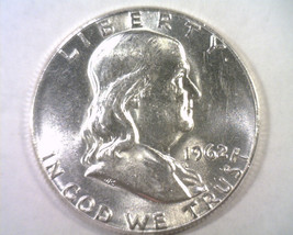 1962 Franklin Half Nice Uncirculated Nice Unc. Original Coin From Bobs Coins - $18.00
